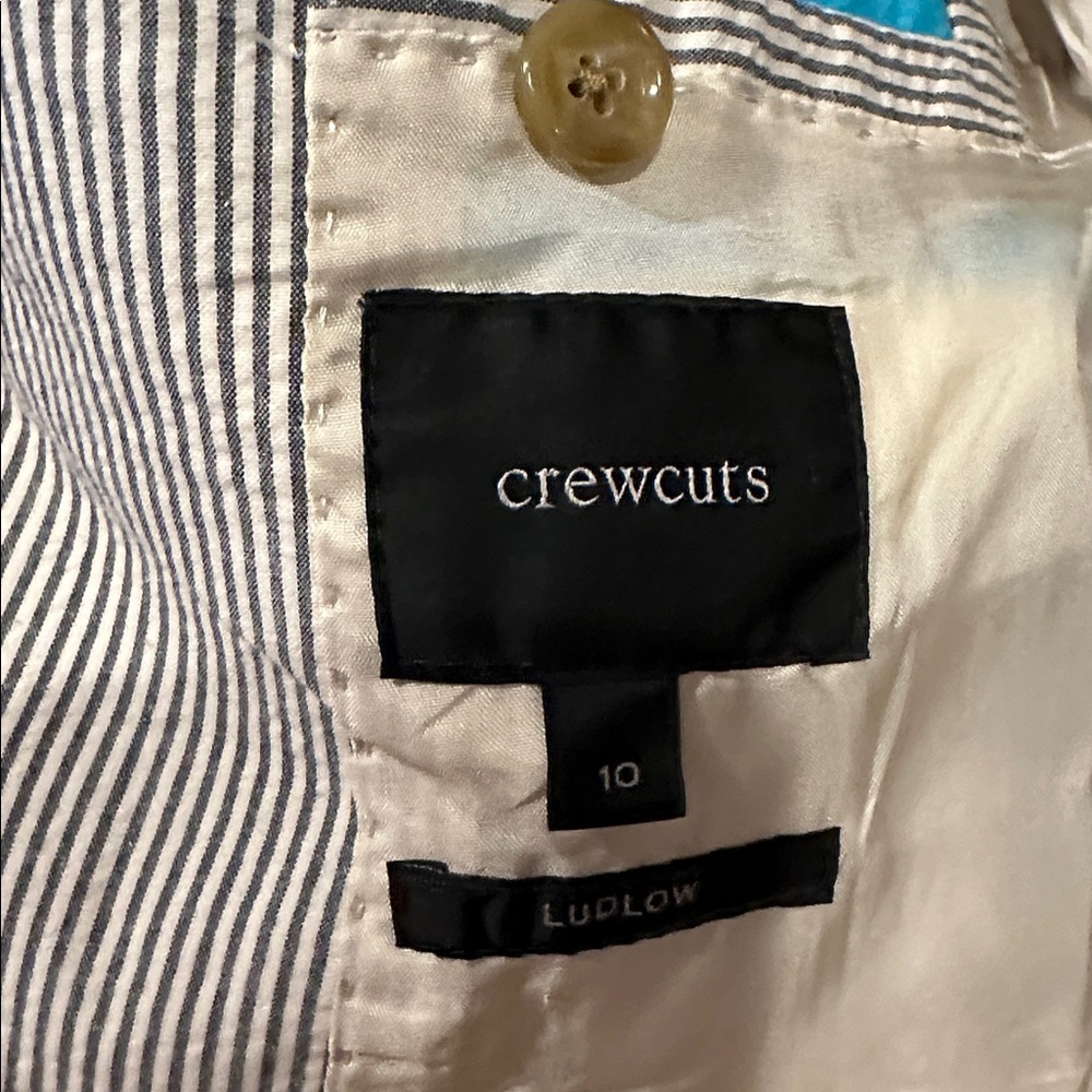 J Crew Boys Crewcuts Seer Sucker Blazer NWOT - Picture 4 of 4